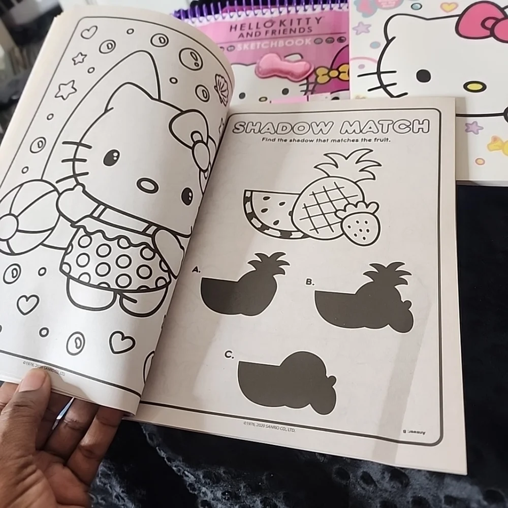 Hello Kitty STATIONARY BUNDLE. SKETCHBOOK, COLORING BOOK